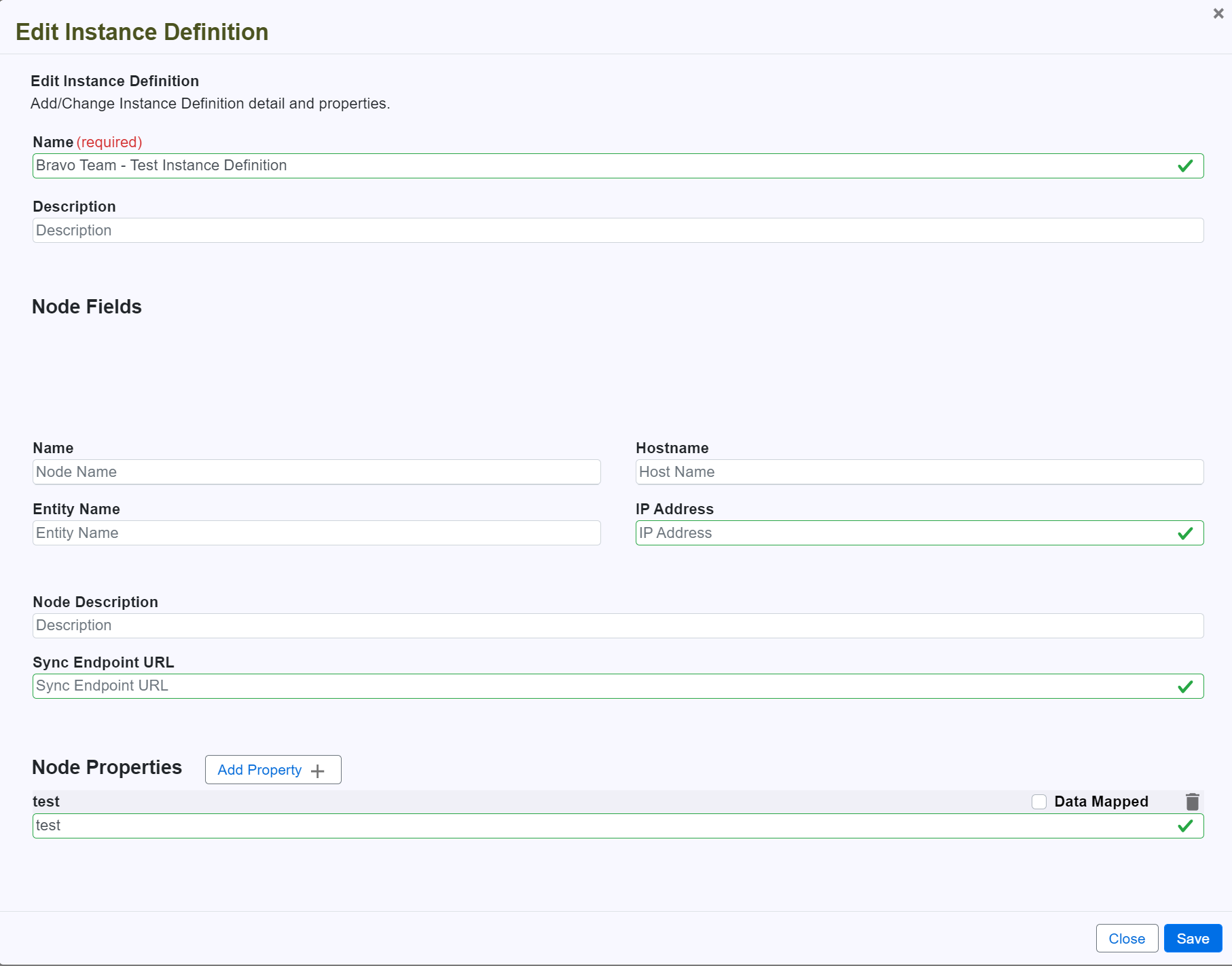 Editing an Instance Definition