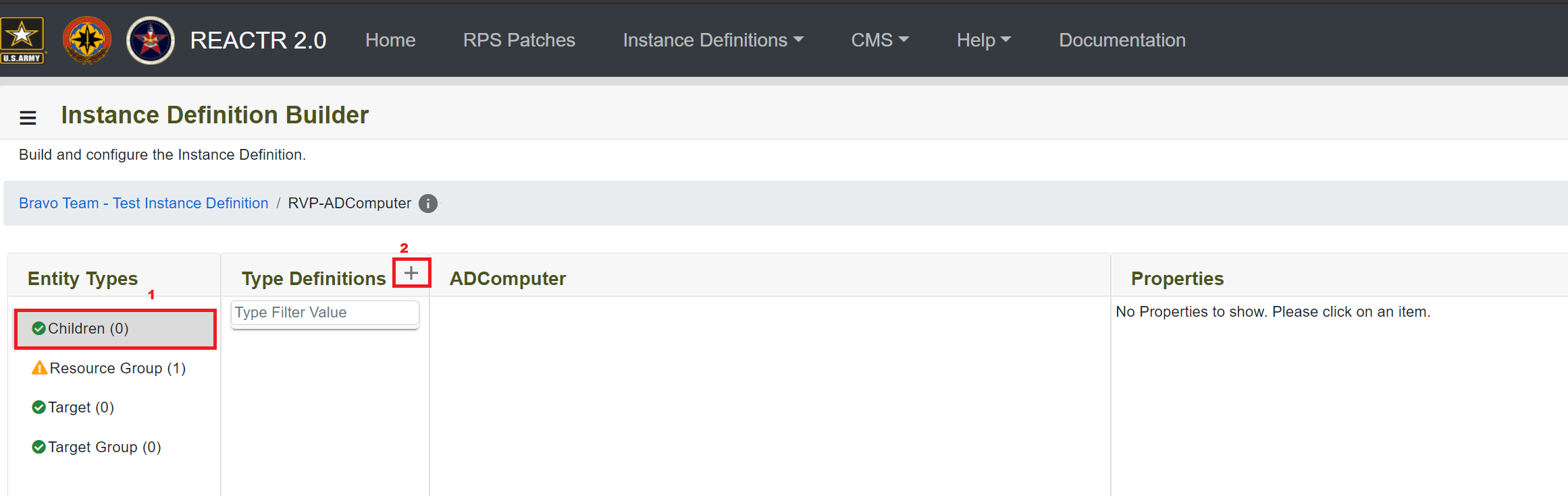 Instance Definition Item Configure 2