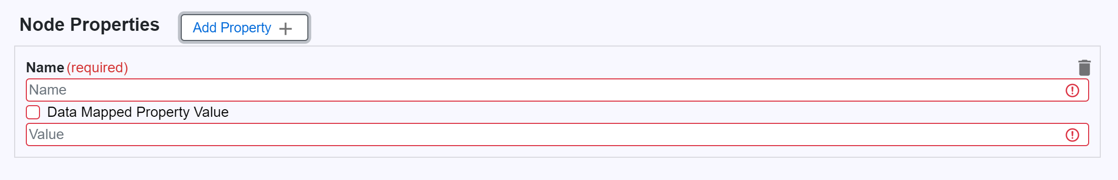 Adding Node Properties