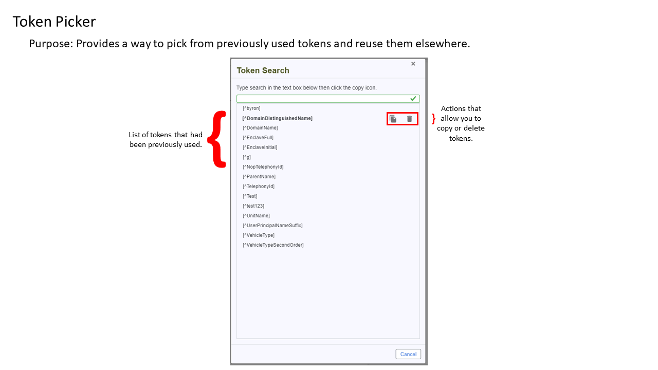 Token Picker Annotated Guide