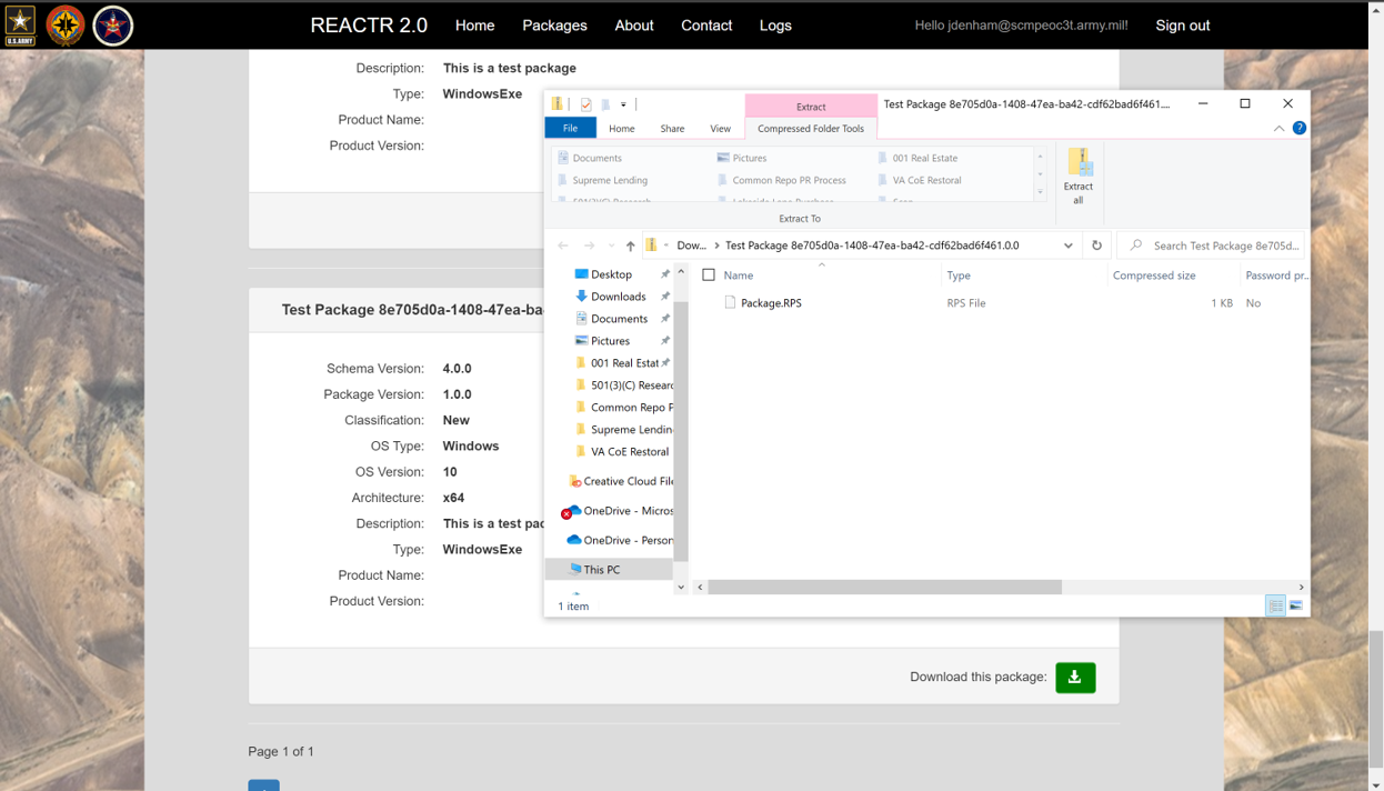 Figure 16: REACTR Individual Patch Cards