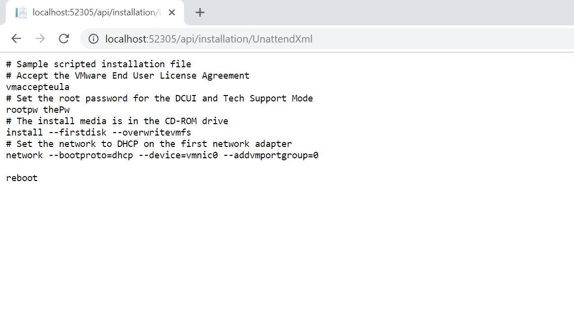 Kickstart Script found using implicit client IP Address alt text