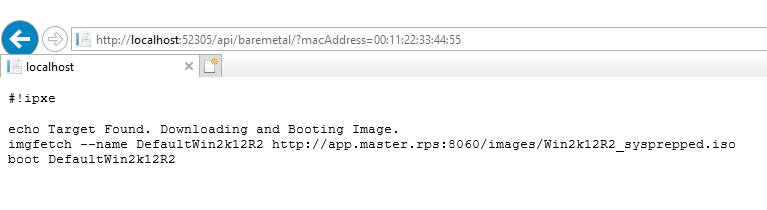 *Target Found* iPXE Script alt text