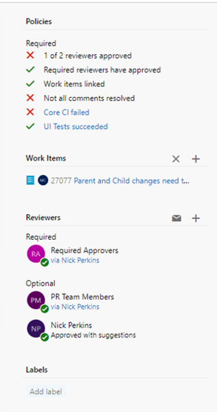 Figure 11: Common Repo PR Review Policy