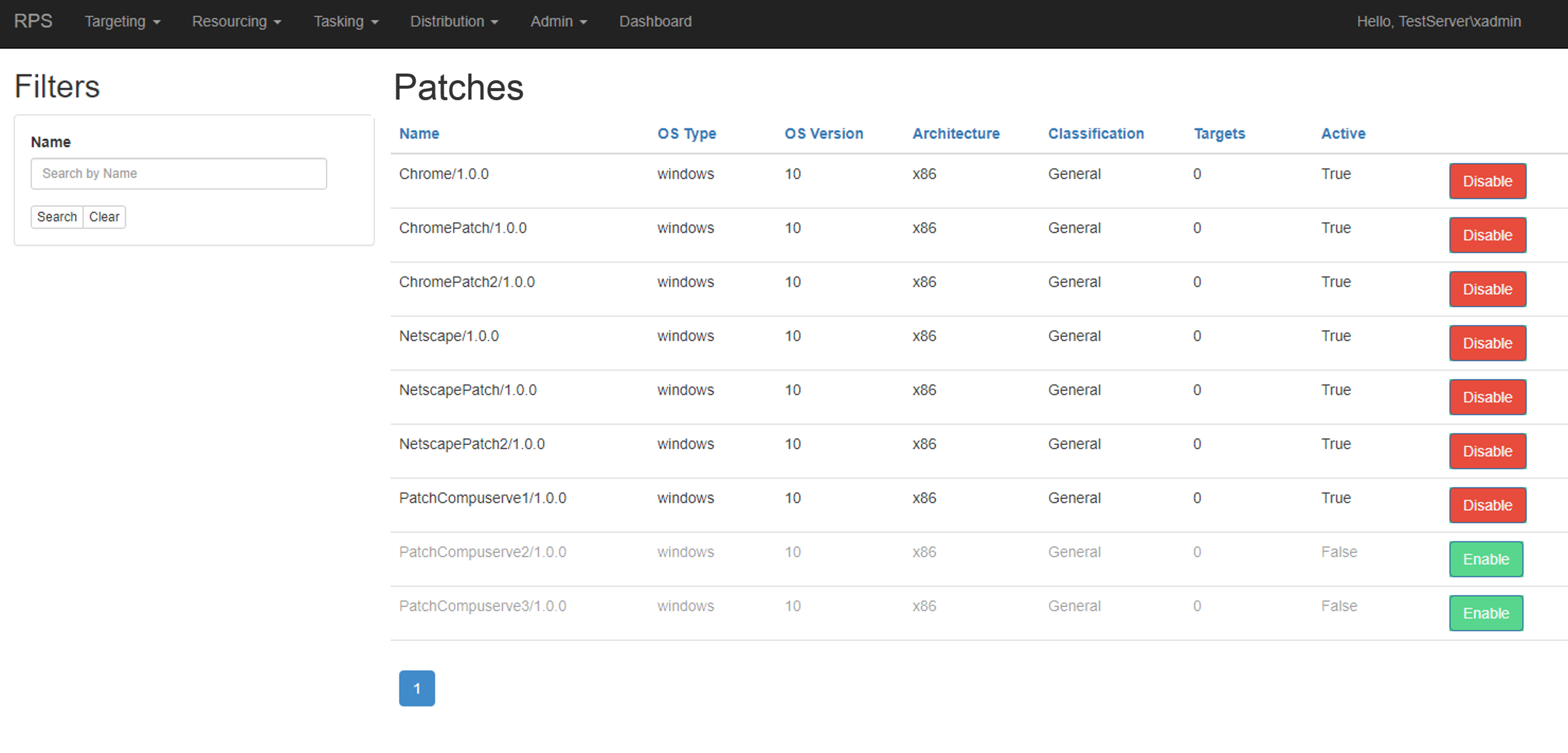 Figure 2: View all patches