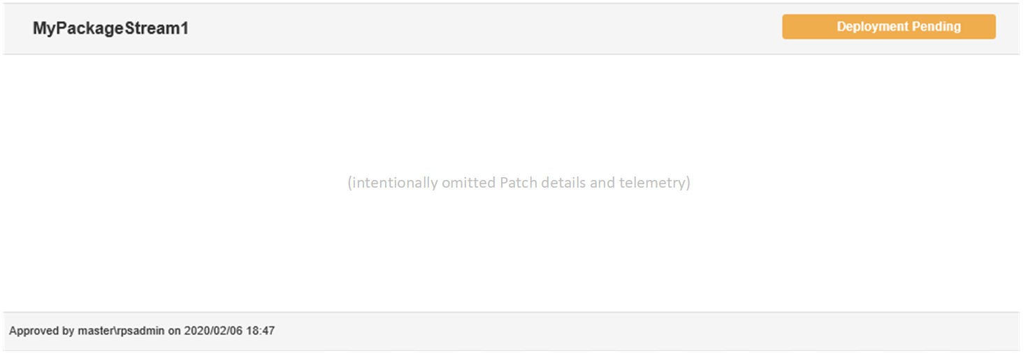 Figure 4: Patch Stream Approval