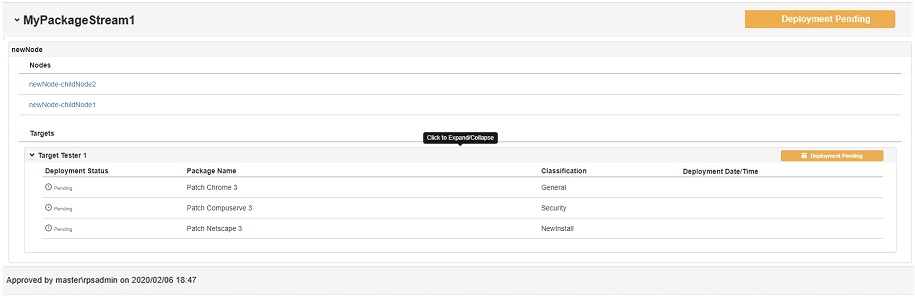 Figure 6: Patch Stream Approval